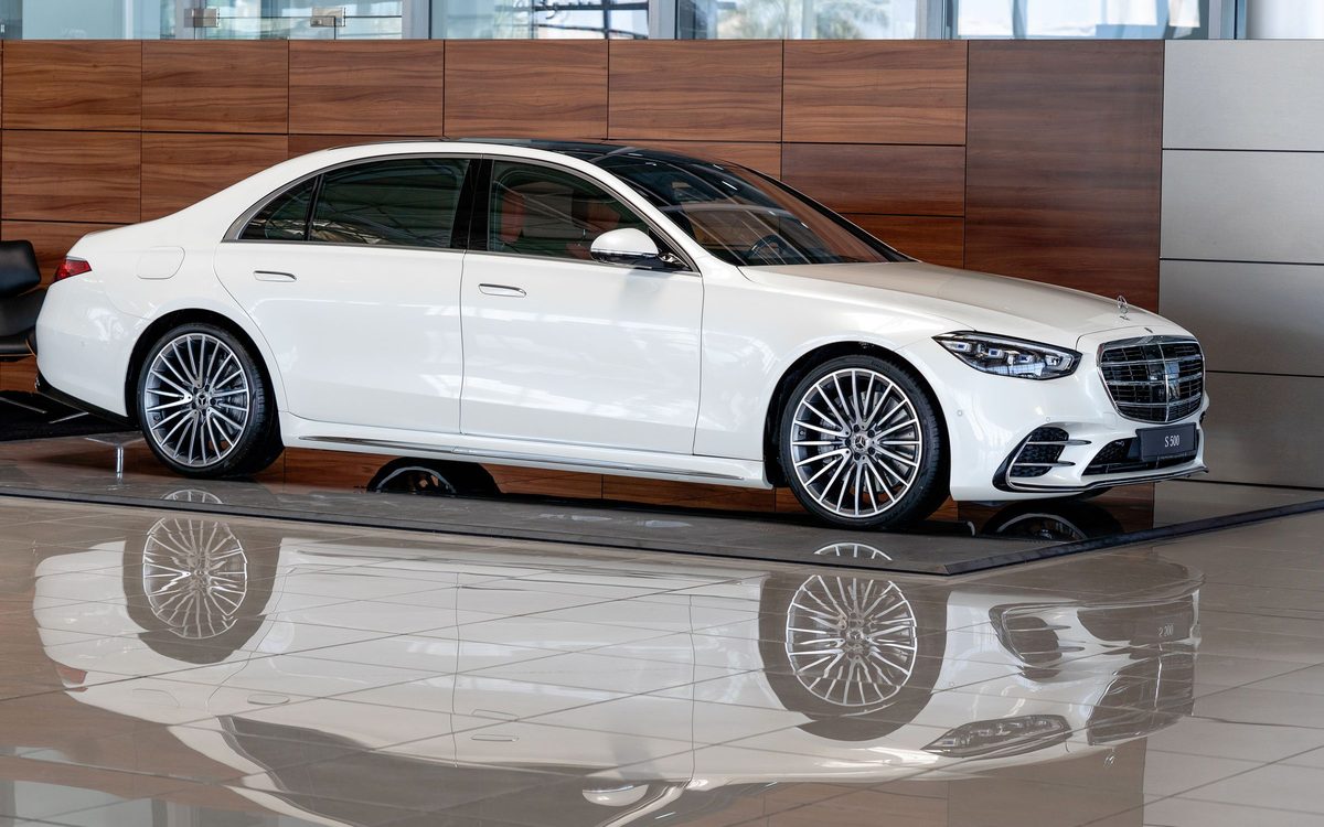 Mercedes-Benz S-Class — Flagship luxury sedan, 3 passengers